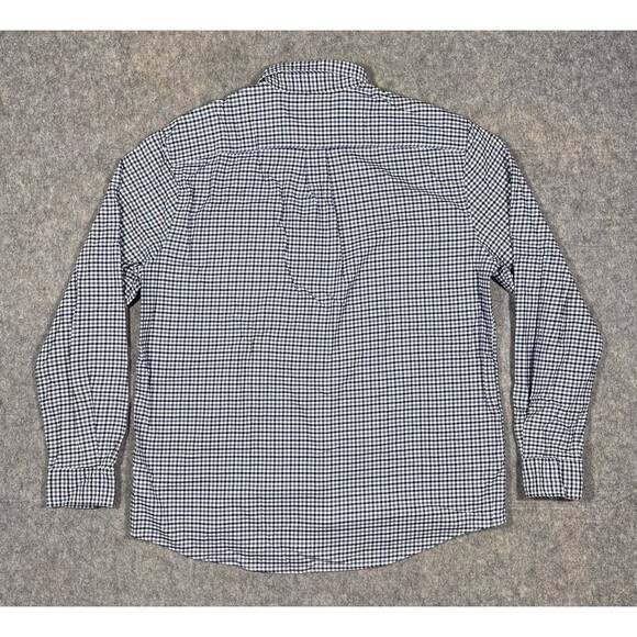 Johnnie O Sycamore Tucked Button Down Shirt Men’s XL Blue Red Gingham Wool Blend - Picture 3 of 9